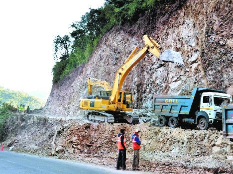 Construction of four lane road Boon or bane